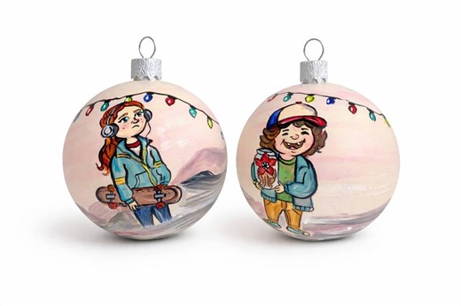 Hand Painted Glass Christmas Ornament, Unique Handmade Decor, Artistic Gift, Custom Ornament Available - Etsy