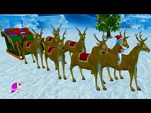 Reindeer Training To Fly in Christmas Winter Village Star Stable Online Horse Video Game