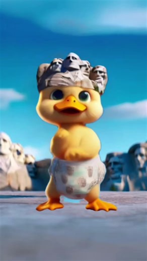 Adorable Duck Dance at Mount Rushmore