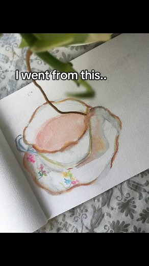 there's not much of a difference is there? lol #artist #fyp #watercolor #supportartist #painting