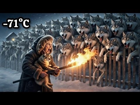 An Elderly Woman tried to save Pregnant Cat from Wolves in -71°C Yakutia | Survival Story