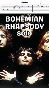 Bohemian Rhapsody Guitar Solo TABS #guitarsolo #queen #bohemianrhapsody #brianmay | Freeway Music