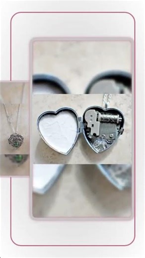 Silver Dragon Music Box Locket