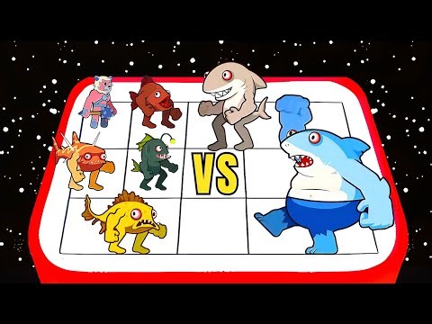 THE FISH VS GRIMAZE MERGE WAR - Merge Master Battle, New Episode