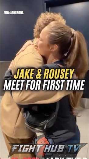 Jake Paul & Rhonda Rousey meet for the first time!