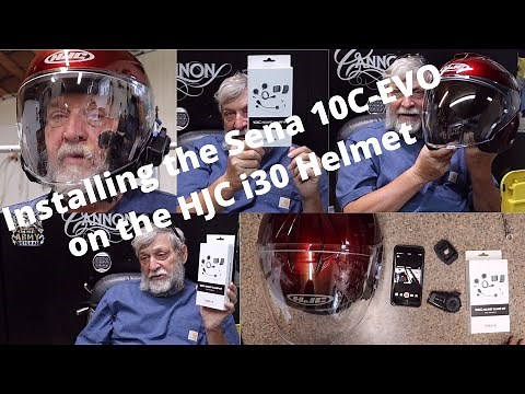 I Install The Sena 10C EVO On My New HJC i30 Helmet