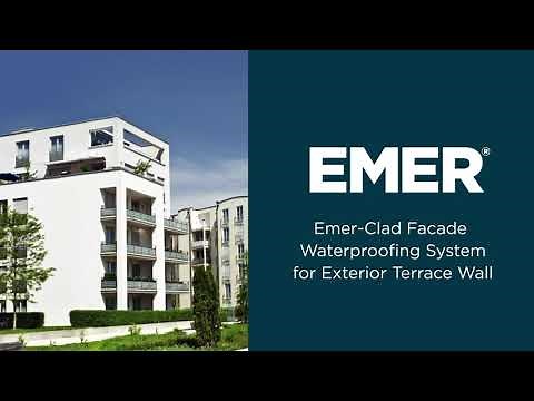 Emer Clad Facade Waterproofing System for Exterior Terrace Wall
