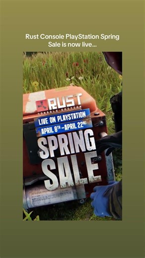 Rust Console PlayStation Spring Sale is now live…#shorts #rust #rustconsole