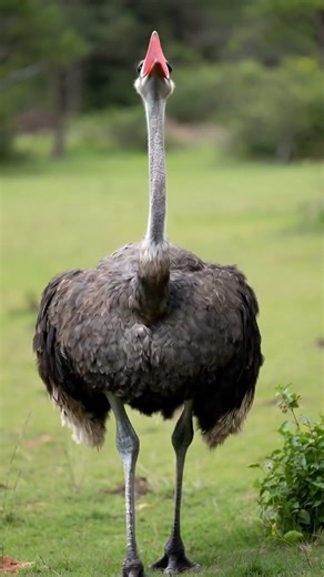 Beautiful High-Pitch Ostrich Voice | Rare Natural Ostrich Sound #Shorts