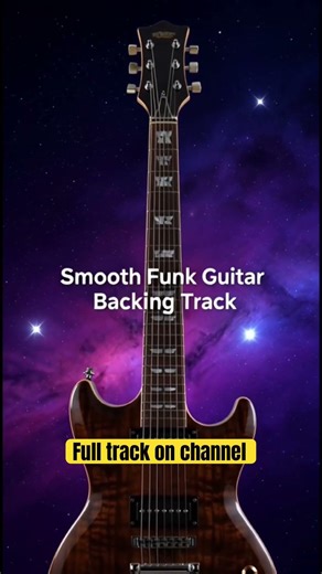 Smooth Jazz Funk Guitar Backing Track #shorts