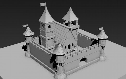 2小时制作一个简单城堡，快来学3D建模，做自己的国王