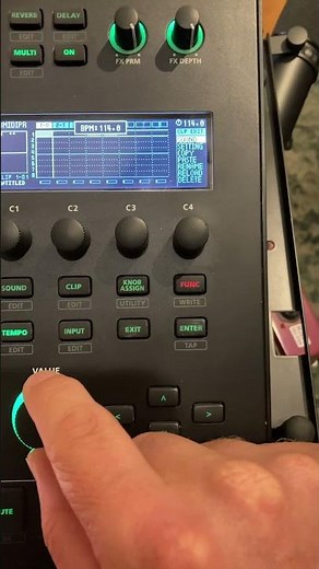 Roland MC-707 // How to change the tempo in whole increments #shorts