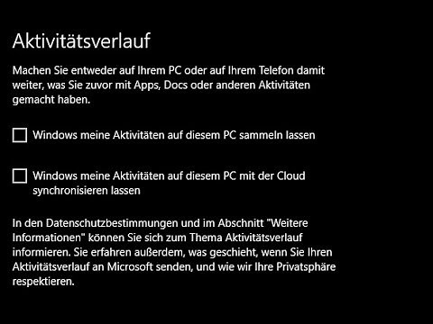 How to enable/disable Windows 10 activity history