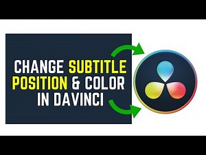 How to Change the Position Or Color of an Individual Subtitle or Caption Block in DaVinci Resolve