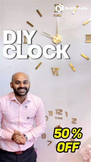 DE InterLuxe on Instagram: "Upgrade your space with our DIY wall clock kits – now at an unbeatable 50% OFF for a limited time! Easy to assemble, fun to customize, and perfect for home decor lovers! Grab yours before time runs out! 📞Call us: +91 62350 00237 +91 90723 98432 📍 Visit us: Sehba Square, University Road, PKA Nagar, Alfiya Nagar, South Kalamassery, Kalamassery, Kochi #DIYClock #WallClockDecor #HomeDecorIndia #InteriorStyle #CreativeDecor #DIYProjects #ClockDesign #InteriorInspo #HomeI