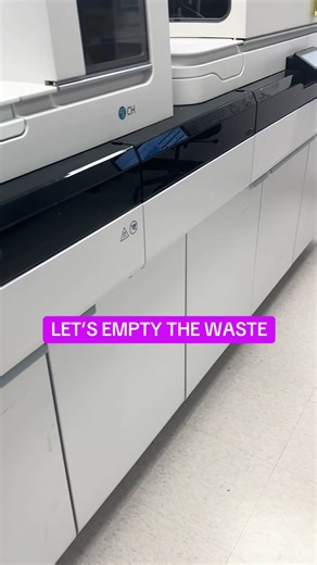 Follow along for some atellica tips and let me know what you want to see next! Today: empty the waste compartments. #MedicalTechnologist #lab #chemistry