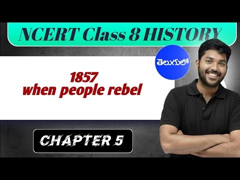 1858 When people rebel and after lesson in Telugu|| 8th class history in Telugu