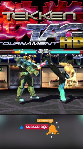 Tekken Tag Tournament - Gun Jack & Hwoarang Vs Julia & Kazuya #Shorts