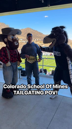 Tailgating At Colorado School Of Mines 🫏 We went to senior day at Colorado School of Mines and got in some tailgating pregame from the back of our Mazda USA 2026 CX90 We then got an amazing experience with running the field with Blaster the Burro Fun Times and beautiful scenery set in the Mountain town of Golden, CO. #tailgating #coloradoschoolofmines | Tailgating Challenge