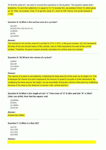8th Grade Math Practice & Trivia Exam Question video