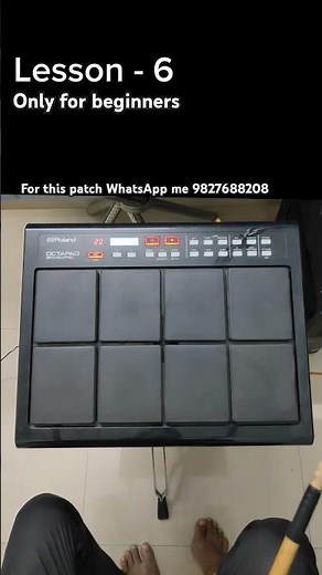 Learn One Beat In One Minute On Octapad Lesson - 6 #octapad understand How To play Octapad #spd20pro