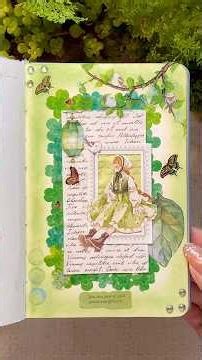 ASMR Scrapbooking | Clover Meadow Dreams ☘️ #asmr #journal #scrapbooking #diy #journaling #art