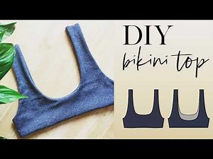 DIY Reversible Bikini Top Tutorial | How to Sew Your Own Swimwear | Chrissy Crop Top by Love & Lace