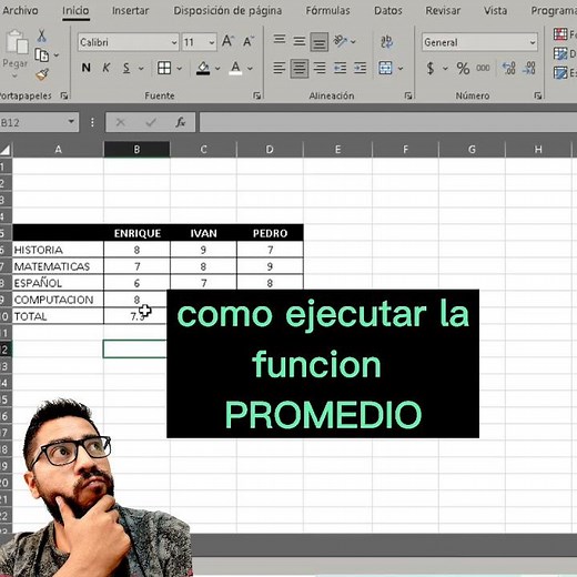 ✅ como sacar el PROMEDIO en Excel 2021 😎