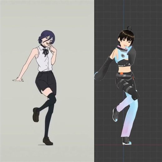 「IRIS OUT」Rotoscope by Myxl Mayx #レゼダンス #RezeDance #IRISOUT #Vroid #vtuber