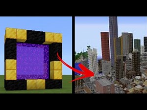 Minecraft - how to make a portal to a city