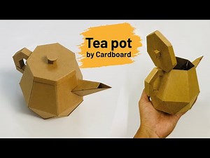 How to Make a Teapot with Cardboard || DIY CRAFT