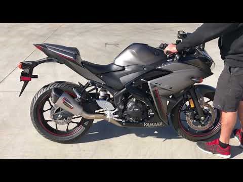 Yamaha R3 2015-18 Sound - Stock vs. Yoshimura Alpha T Race Series Full System