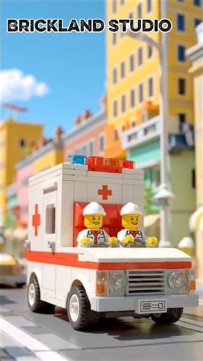 Calm Day with the Lego City Ambulance 🚑 #lego #legocity #ambulance #legominifigures