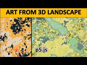 Generative Art from a 3D Landscape in p5.js