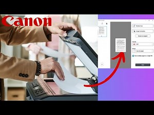 How To Scan A Document In Canon Printer | Scan Multiple Pages Into ONE PDF File