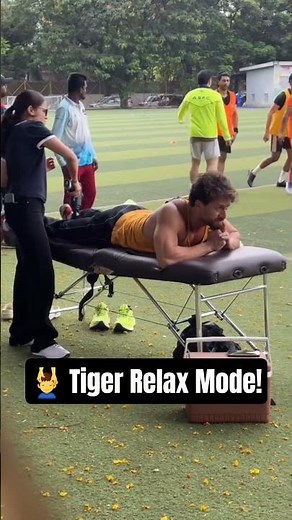 💆‍♂️ Tiger Shroff ka relaxation mode ON! 🔥