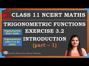Class 11 Ex 3.2 Intro (Part 1) Chapter 3 Trigonometric Functions NCERT Maths ‪@MathsTeacher‬