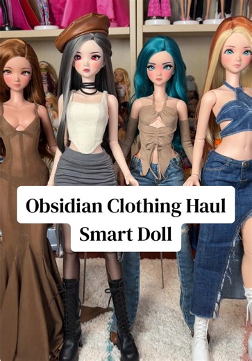 Trying on fashions created by Obsidian Doll Shop for my Smart Dolls! Obsessed with everything that I got, everything fits perfectly and looks so gooooooood! #smartdoll #collector #customdoll #dollcollector #fyp