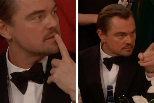 What did Leonardo DiCaprio say in viral Golden Globes clip?