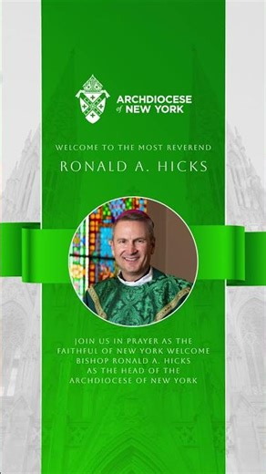 Welcome to the Most Reverend Ronald A. Hicks