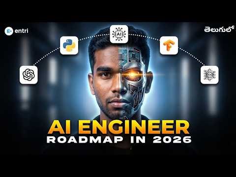 AI Roadmap 2026 🔥 How to Learn AI Step-by-Step (Beginner to Job Ready)(Telugu)
