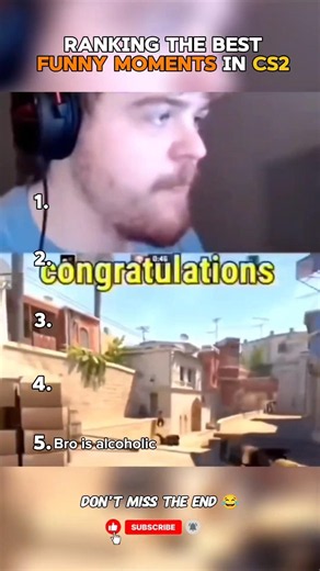 Top 5 best funny moments in CS2 😂 #cs2 #csgo #memes #shorts