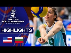 USA 🇺🇸 vs. Bulgaria 🇧🇬 - Highlights | Girls’ U19 World Champs 2025
