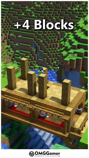OMGGamer on Instagram: "🌉 Minecraft Bridge House With Elevated Design and Cozy River Vibes ✨ 🌉 🌉✨ Build a unique bridge house spanning over rivers or valleys using wood, stone, and glass. Add balconies, walkways, and warm lighting to create a functional and picturesque survival or creative home. 🏡🌿 #MinecraftBridgeHouse #CozyMinecraft #UniqueBuild #SurvivalHome #CreativeStructures"