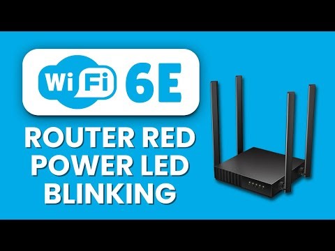 Wi-Fi 6E Router Power LED Blinking Red 🔴 Hardware Check & Quick Fix Guide