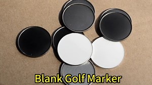 Blank Sublimation UV Print Golf Ball Marker No Mold Fee Magnetic Blank Coins Token for Engraving