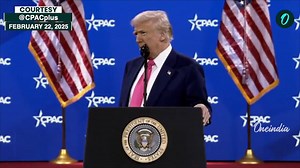 Trump Speaks At CPAC 2025 In DC, Calls Biden 'Stupid President', Demands Repayment From Ukraine