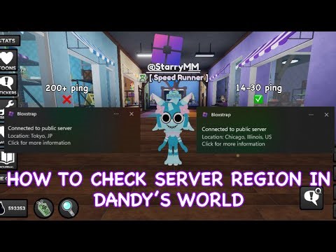 HOW TO CHECK SERVER REGION IN DANDY'S WORLD