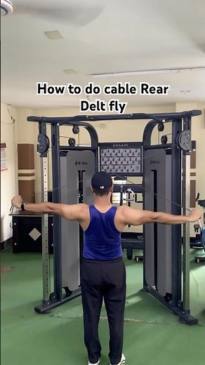 How to do cable Rear Delt fly