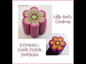 [Tuto polymère #2] Cane fleur fantasia - Polymer clay flower cane tutorial
